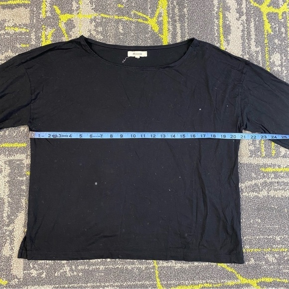 Madewell Libretto Wide-Sleeve Boat Neck Loose Fit Knit Top in Black EUC - Picture 9 of 10